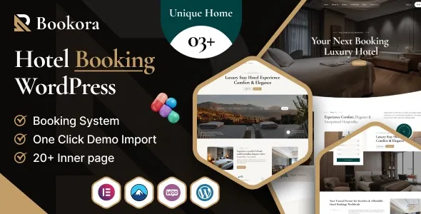 Bookora – Hotel Booking WordPress Theme