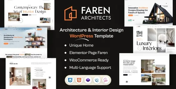 Faren - Architecture and Interior Design WordPress Theme