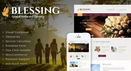 Blessing Funeral Home WordPress Theme