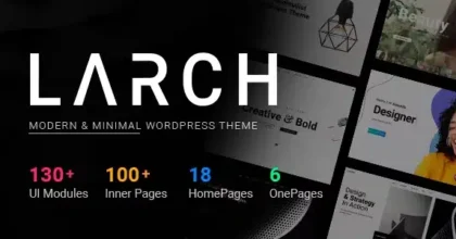 Larch Responsive Minimal Multipurpose WordPress Theme