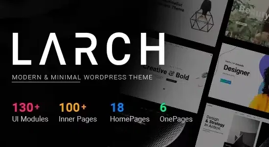 Larch Responsive Minimal Multipurpose WordPress Theme