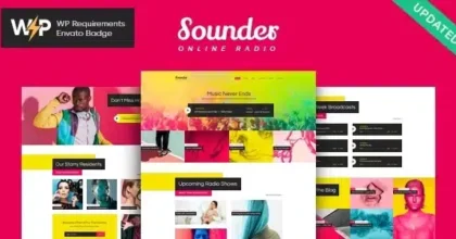 Sounder Online Internet Radio Station WordPress Theme