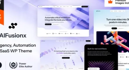 AI FusionX – AI Agency Tech & SaaS WordPress Theme