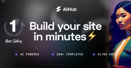 AIHub AI Powered Startup & Technology WordPress Theme