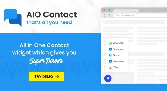 AIO Contact All in One Contact Widget