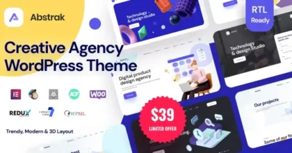 Abstrak Creative Agency Theme