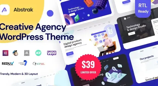 Abstrak Creative Agency Theme