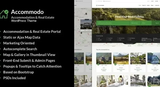 Accommodo - Accommodation Travel WordPress Theme