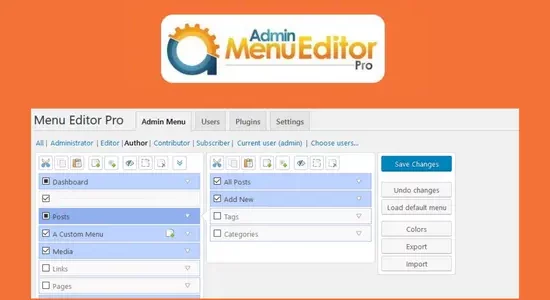 Admin Menu Editor Pro