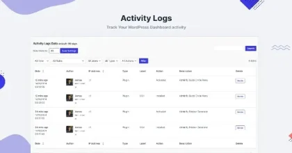 Adminify Pro Activity Logs