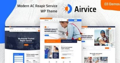 Airvice – AC Repair Services WordPress Theme