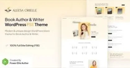 Aleesa – Book Author & Writer Gutenverse FSE WordPress Theme