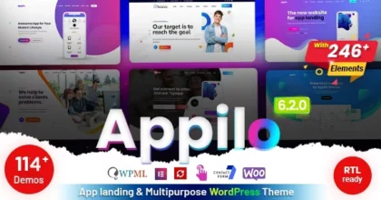 Appilo - App Landing Page WordPress Theme