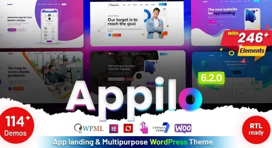 Appilo - App Landing Page WordPress Theme