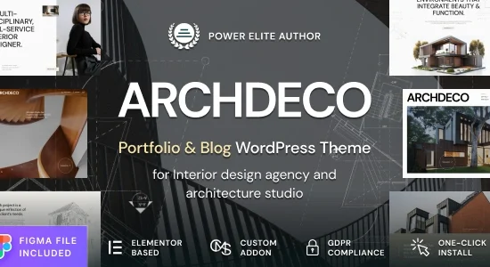 Archdeco Architecture & Interior Design Agency Portfolio WordPress Theme