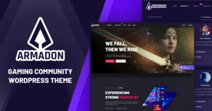 Armadon Gaming Community WordPress Theme