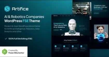 Artifice – AI & Robotics Company Gutenverse FSE WordPress Theme