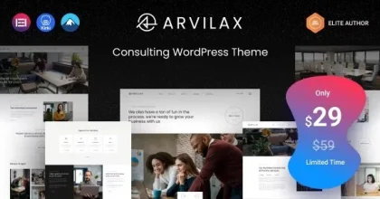 Arvilax - Business Consulting WordPress Theme