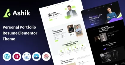 Ashik - Personal Portfolio WordPress Theme