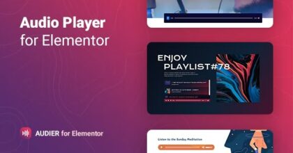 Audier Audio Player with Controls Builder for Elementor