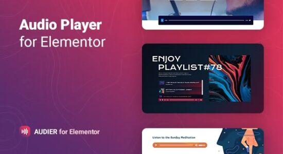 Audier Audio Player with Controls Builder for Elementor