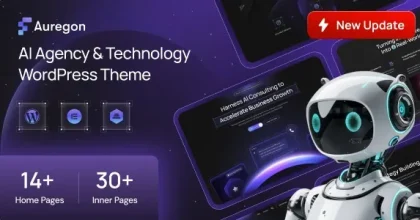 Auregon - AI Agency & Technology WordPress Theme