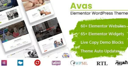 Avas-Elementor-WordPress-Theme