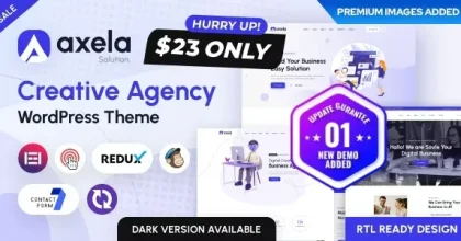 Axela – Creative Agency & Portfolio WordPress Theme