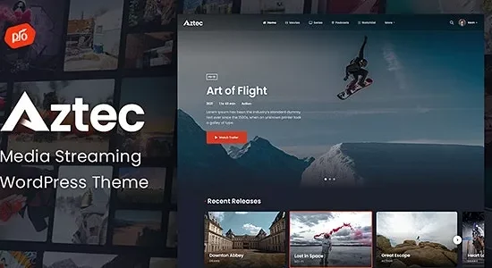 Aztec Video Streaming & Membership Theme