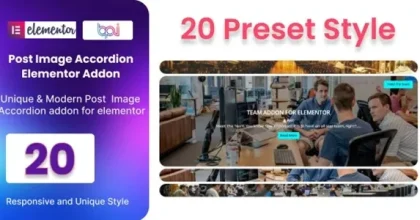 BWD Blog Post Image Accordion Addon For Elementor