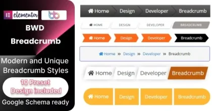BWD Breadcrumb Addon For Elementor