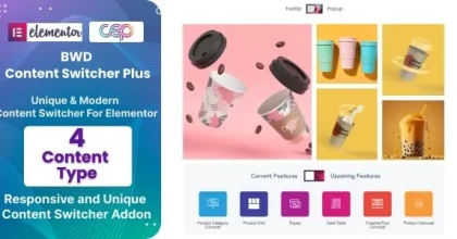 BWD Content Switcher Plus Addon For Elementor