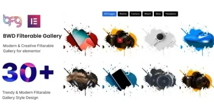 BWD Filterable Gallery – addon for elementor