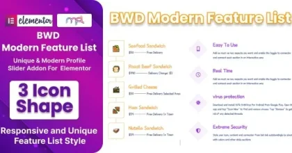 BWD Modern Feature List Addon For Elementor