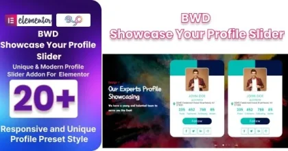 BWD Showcase Your Profile Slider for Elementor