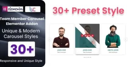 BWD Team Member Carousel Addon For Elementor 1.7