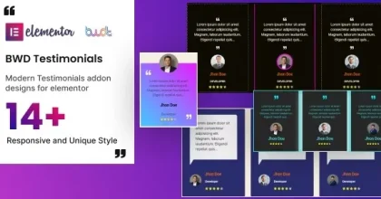 BWD Testimonials – Addons for elementor