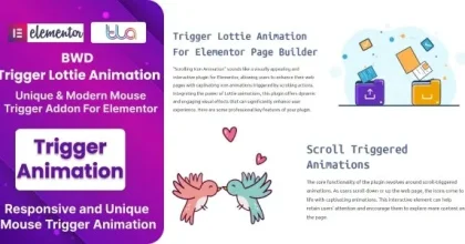 BWD Trigger Lottie Animation Addon For Elementor