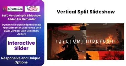 BWD Vertical Split Slideshow- Addon For Elementor
