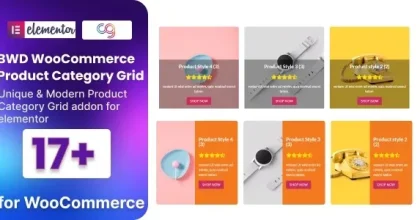 BWD WooCommerce Product Category Grid Addon For Elementor