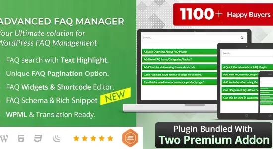 BWL Advanced FAQ Manager WordPress Plugin