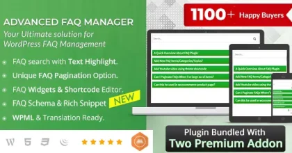 BWL Advanced FAQ Manager WordPress Plugin