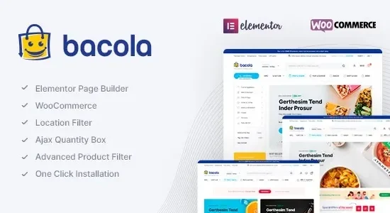 Bacola Grocery Store And Food Ecommerce Theme