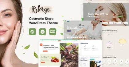 Biorga - Elementor Beauty Cosmetics Shop WordPress Theme