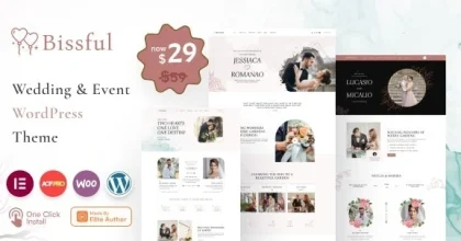 Bissful Wedding & Event WordPress Theme