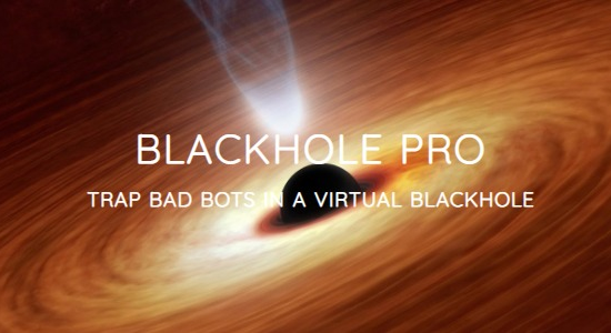 Blackhole Pro Trap Bad Bots In a Virtual Blackhole