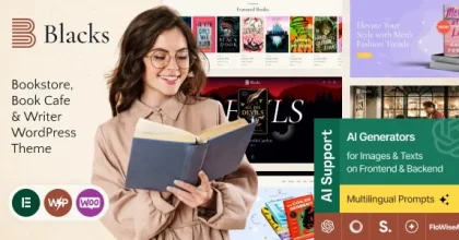 Blacks - Bookstore, Book Cafe & Writer WordPress Theme