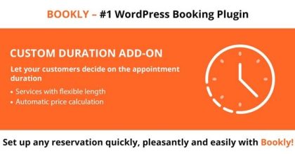 Bookly Custom Duration Addon