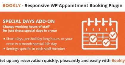 Bookly Special Days (Add-on)