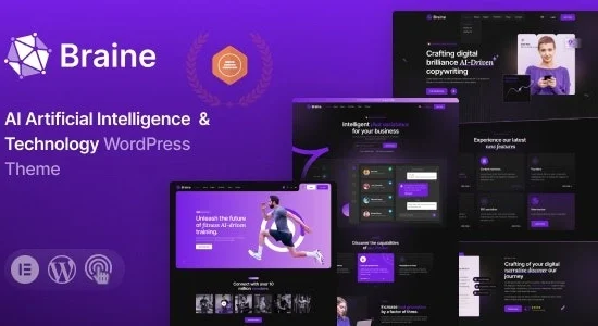 Braine Digital AI WordPress Theme